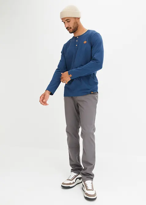 Langermet bestefartrøye i økologisk bomull (2-pack), bonprix