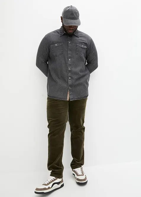 Denimskjorte i 100% bomull, bonprix