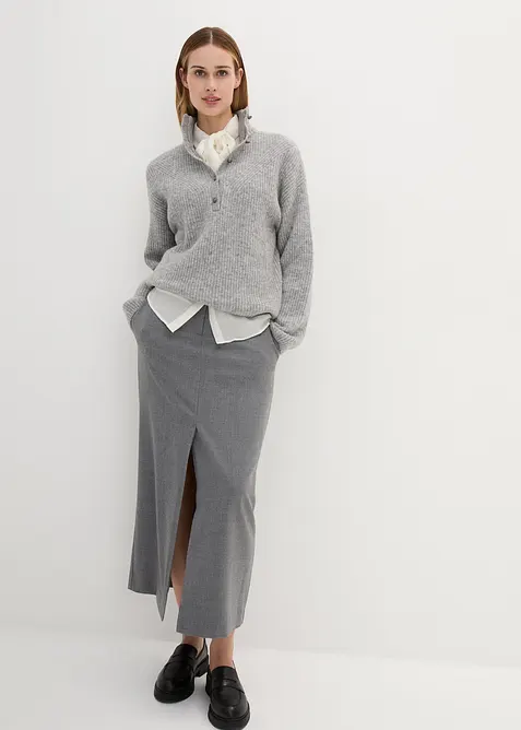 Oversized ullgenser med alpakka, bonprix