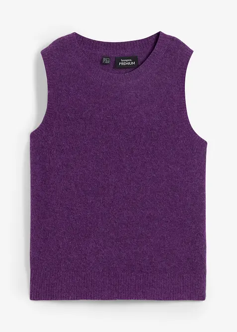 Ullvest med alpakkaull, bonprix