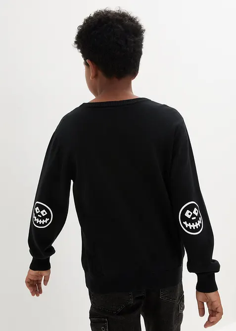 Finstrikket genser av 100% bomull, bonprix