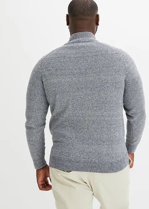 Half zip-genser med resirkulert bomull, bonprix