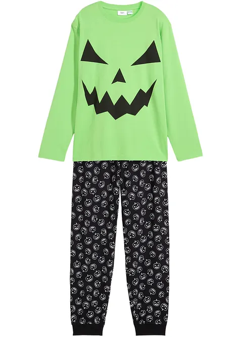 Pyjamas i 100% økologisk bomull  (2-delt sett), bonprix