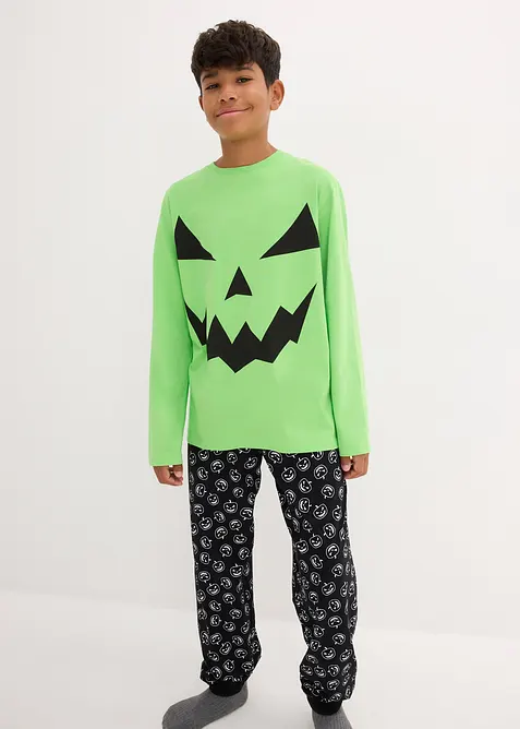 Pyjamas i 100% økologisk bomull  (2-delt sett), bonprix