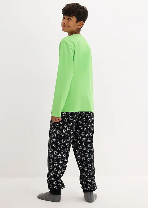 Pyjamas i 100% &oslash;kologisk bomull  (2-delt sett), bonprix