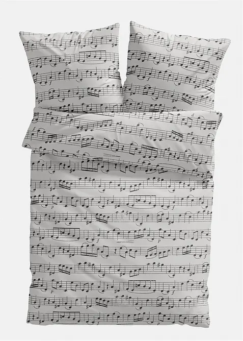 Sengesett med notemønster, bonprix