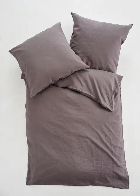 Forseggjort sengesett i lin, bonprix