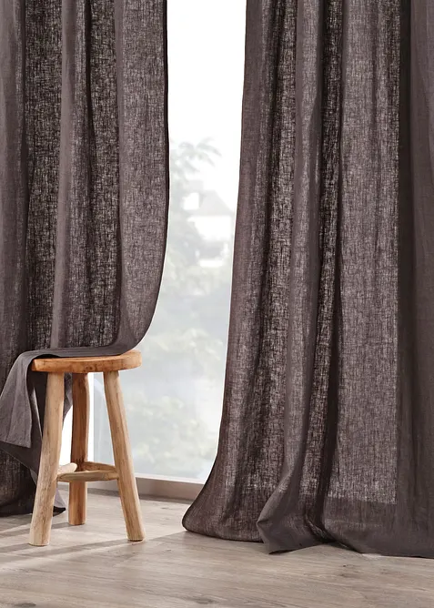 Gardin i lin (1-pack), bonprix