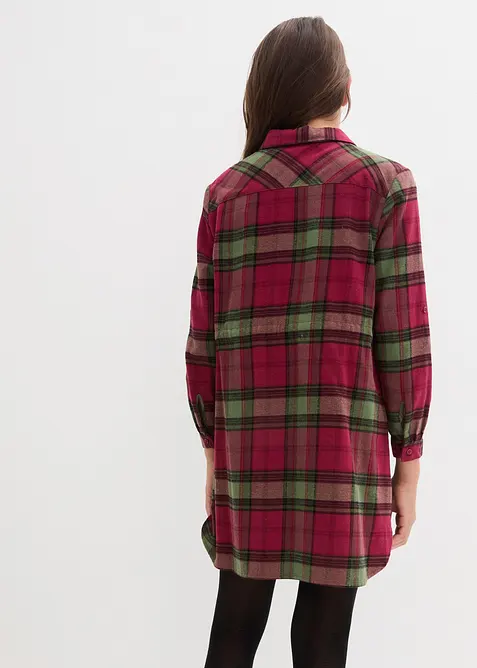 Blusekjole av flanell, bonprix