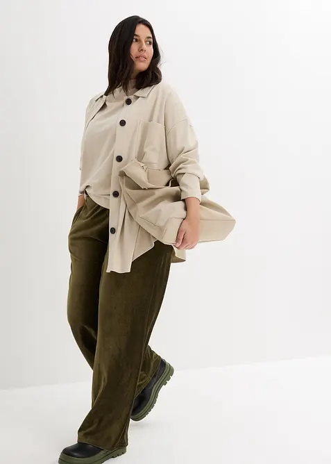 Oversized topp i ren økologisk bomull, bonprix