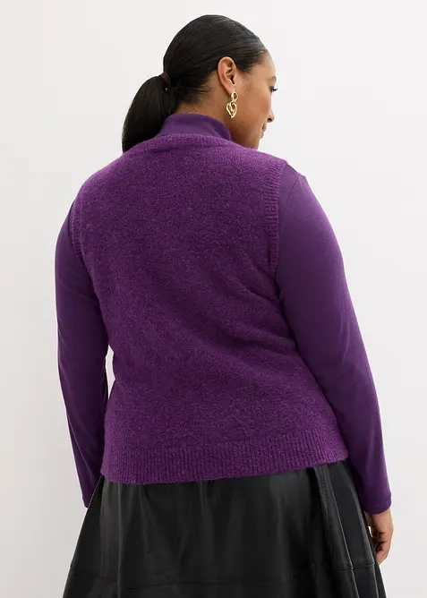 Ullvest med alpakkaull, bonprix