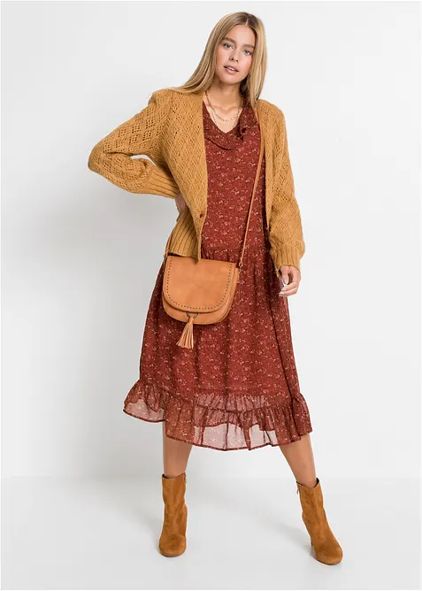 Finstrikket jakke, bonprix