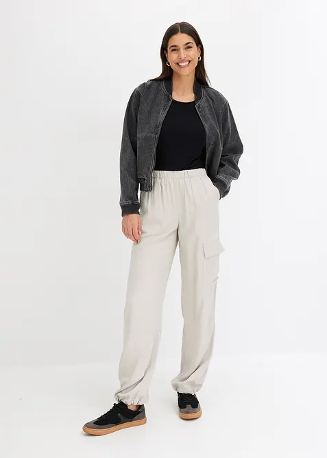 Denim bomberjakke, bonprix