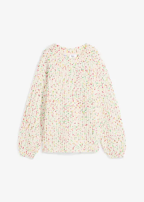 Oversized, grovstrikket genser, bonprix