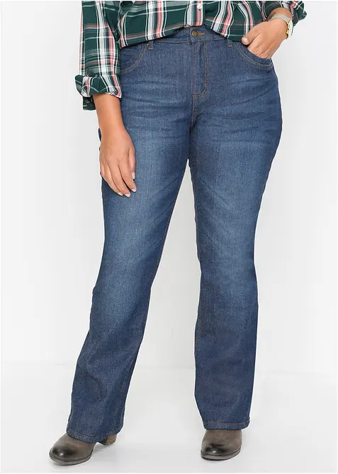 Varmende bootcut-jeans High Waist, bonprix