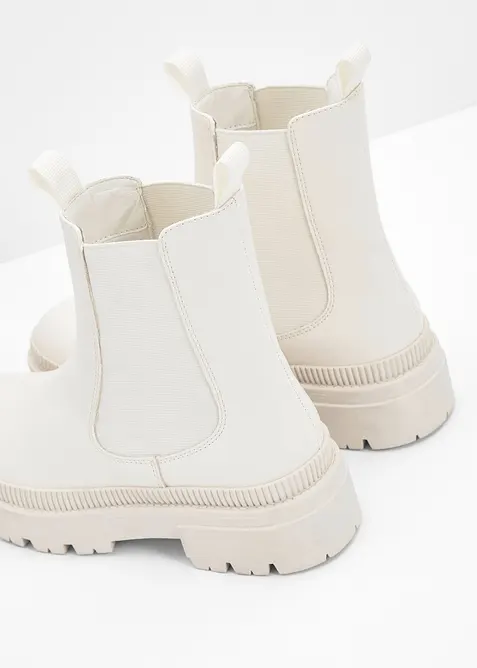 Chelseaboots med grove s&aring;ler, bonprix