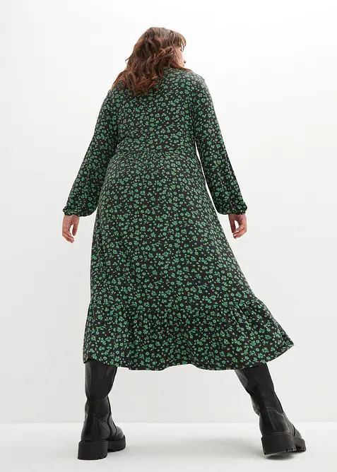 Trikotkjole i lett viskosemiks, bonprix