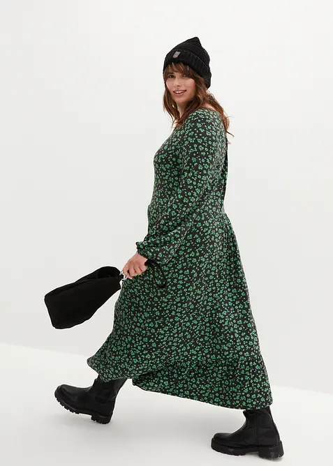 Trikotkjole i lett viskosemiks, bonprix