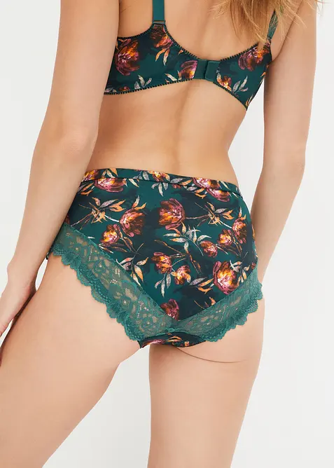 Maxitruse med delikate blonder (2-pack), bonprix