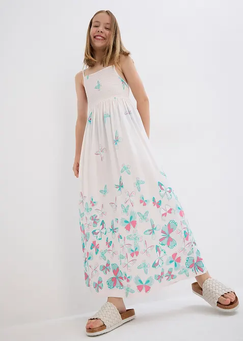 Maxikjole i lett viskose, bonprix