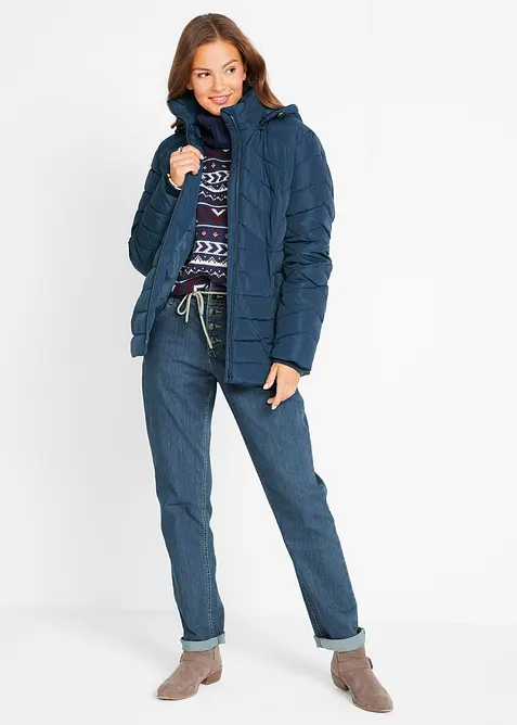 Lett vattert jakke med avtagbar hette, bonprix