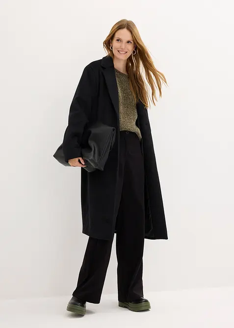 Oversized genser i myk chenille, bonprix