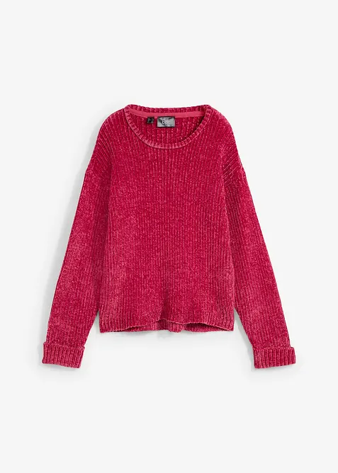 Oversized genser i myk chenille, bonprix