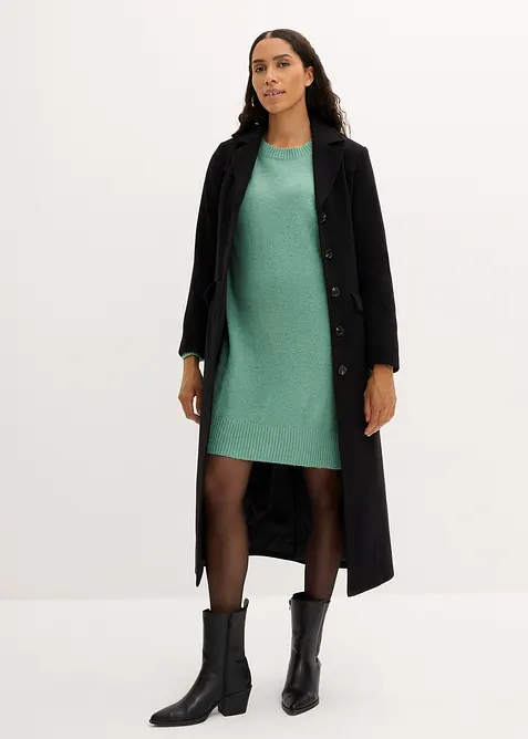 Oversized strikket kjole, bonprix