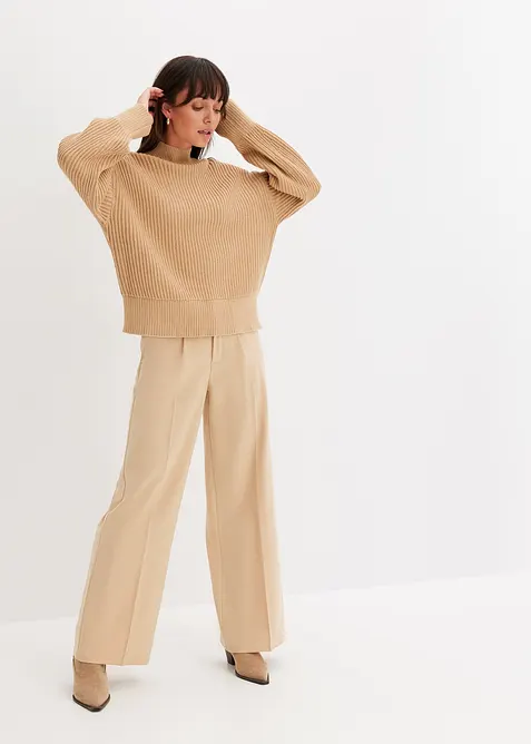 Oversized genser i 100% bomull, bonprix