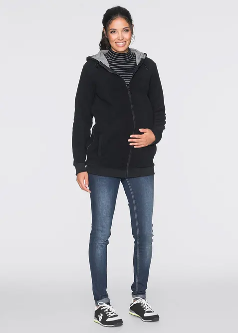 2-i-1-mamma-/bærejakke i fleece, bonprix