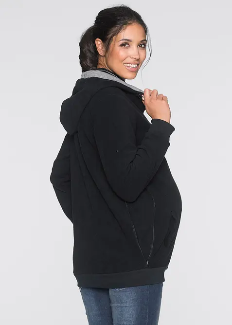 2-i-1-mamma-/bærejakke i fleece, bonprix