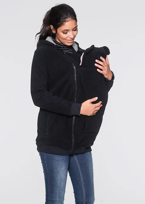 2-i-1-mamma-/bærejakke i fleece, bonprix