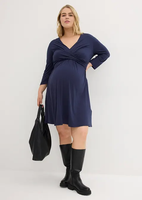 2-i-1-mamma- og ammekjole av viskosestretch, bonprix