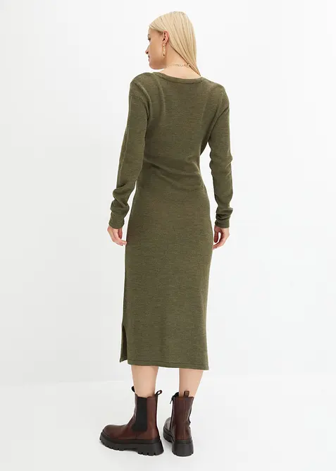 Midi-strikkekjole, bonprix