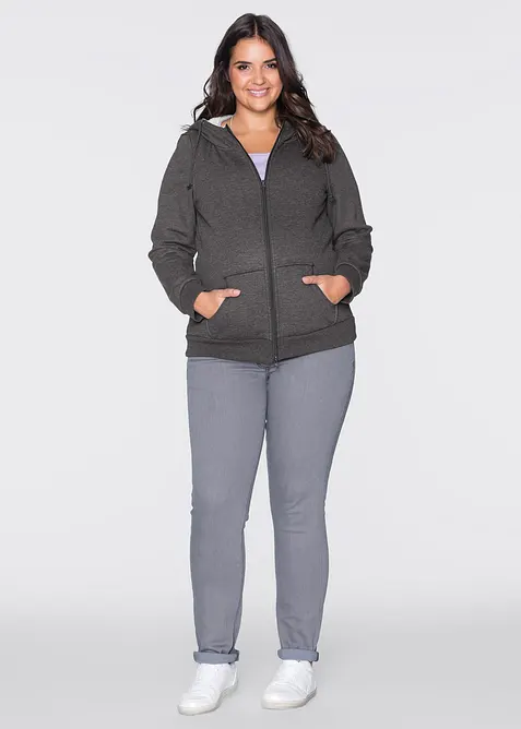 3-i-1-mamma-sweatjakke med myk innside, bonprix