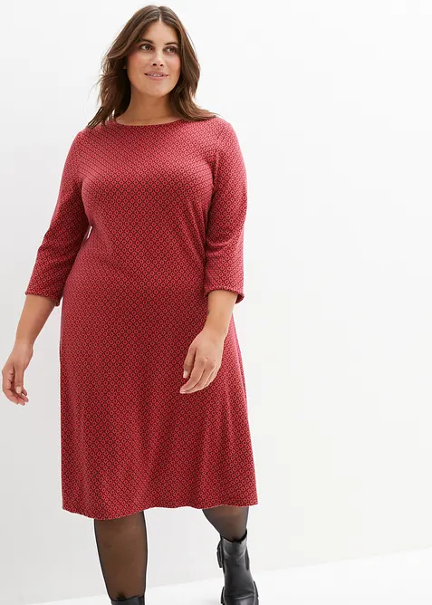 Punto di Roma-kjole i viskosemiks med jacquardm&oslash;nster, bonprix