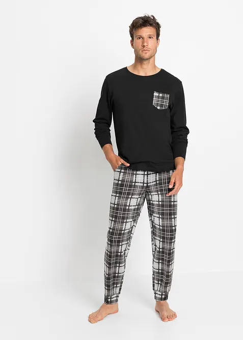 Pyjamas i 100% bomull, bonprix