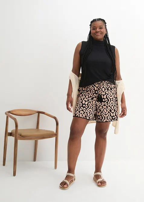 Jerseyshorts i myk viskosemiks, bonprix