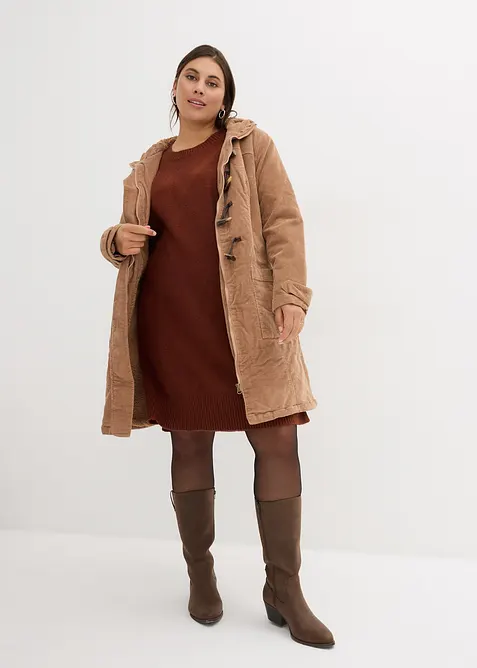 Oversized strikket kjole, bonprix