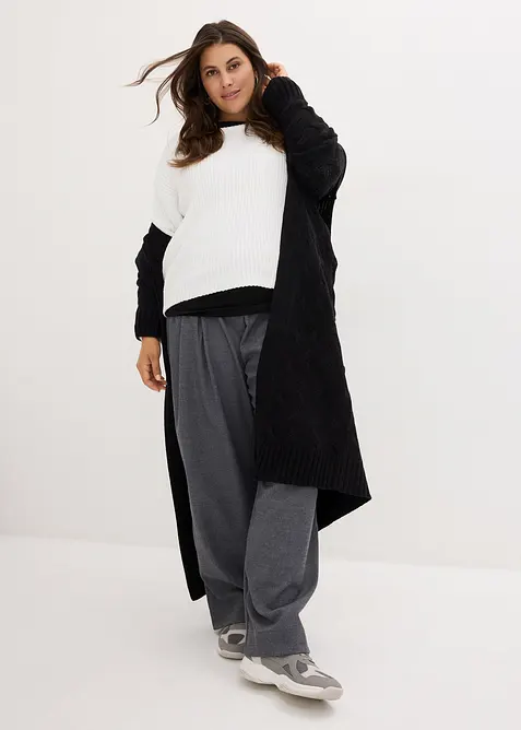 Oversized genser i myk chenille, bonprix