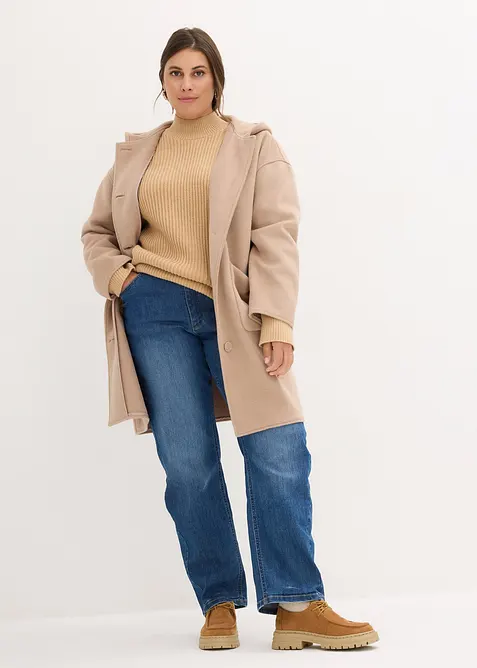 Oversized genser i 100% bomull, bonprix