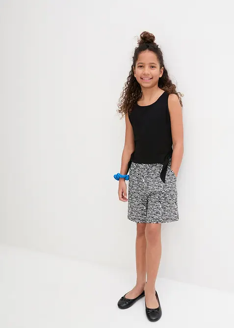 Trikottopp og shorts til barn (2-delt sett) med økologisk bomull, bonprix