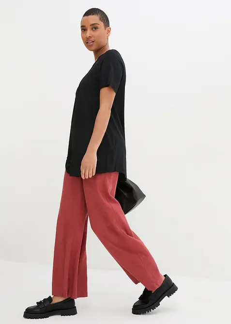 T-skjorte i A-fasong, kortermet, bonprix