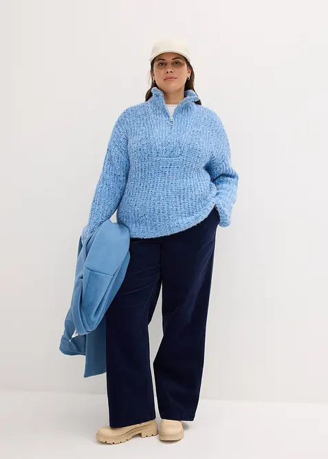 Troyer-genser med lave skulders&oslash;mmer, bonprix