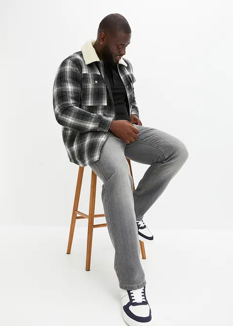 Henley-shirt med komfortsnitt (2-pack), bonprix