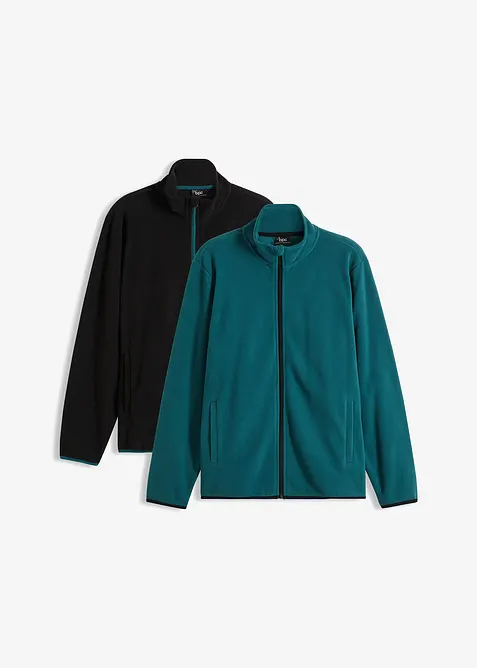 Fleecejakke (2-pack), bonprix