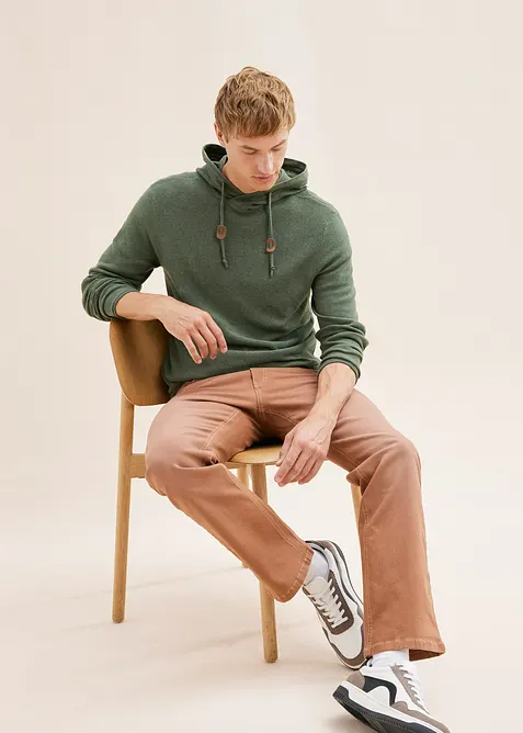 Hettegenser med myk bomull, bonprix