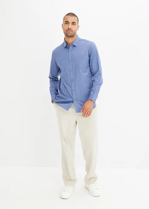 Langermet skjorte i 100% bomull, bonprix