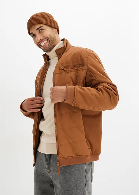 Softshell-vinterjakke i bomberjakkemodell, bonprix