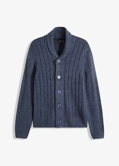 Cardigan med ribbem&oslash;nster, bonprix